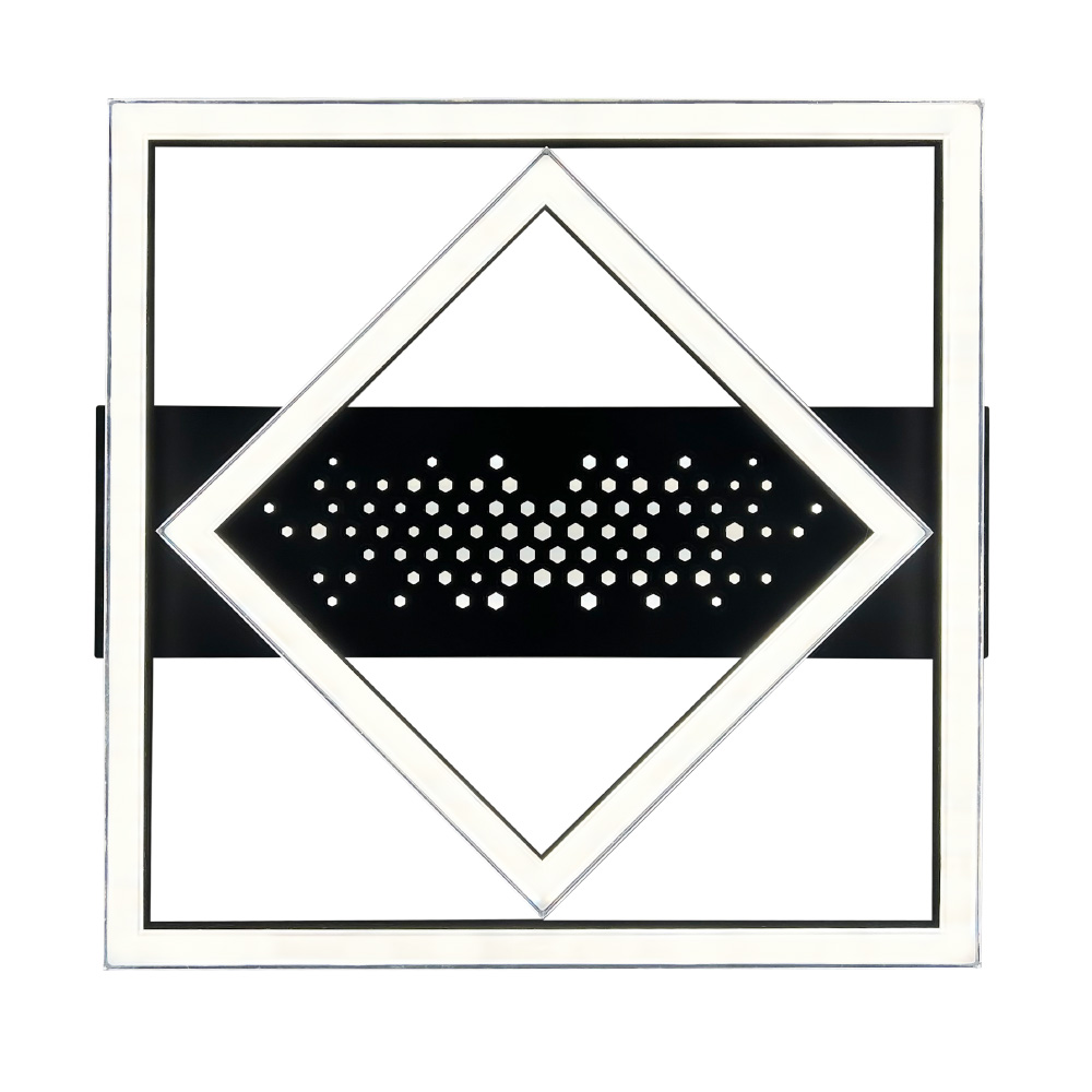 Светильник LED smart KENZO-S с пультом 100Вт 3000-5000K 6100Lm Квадратный Черный 220685